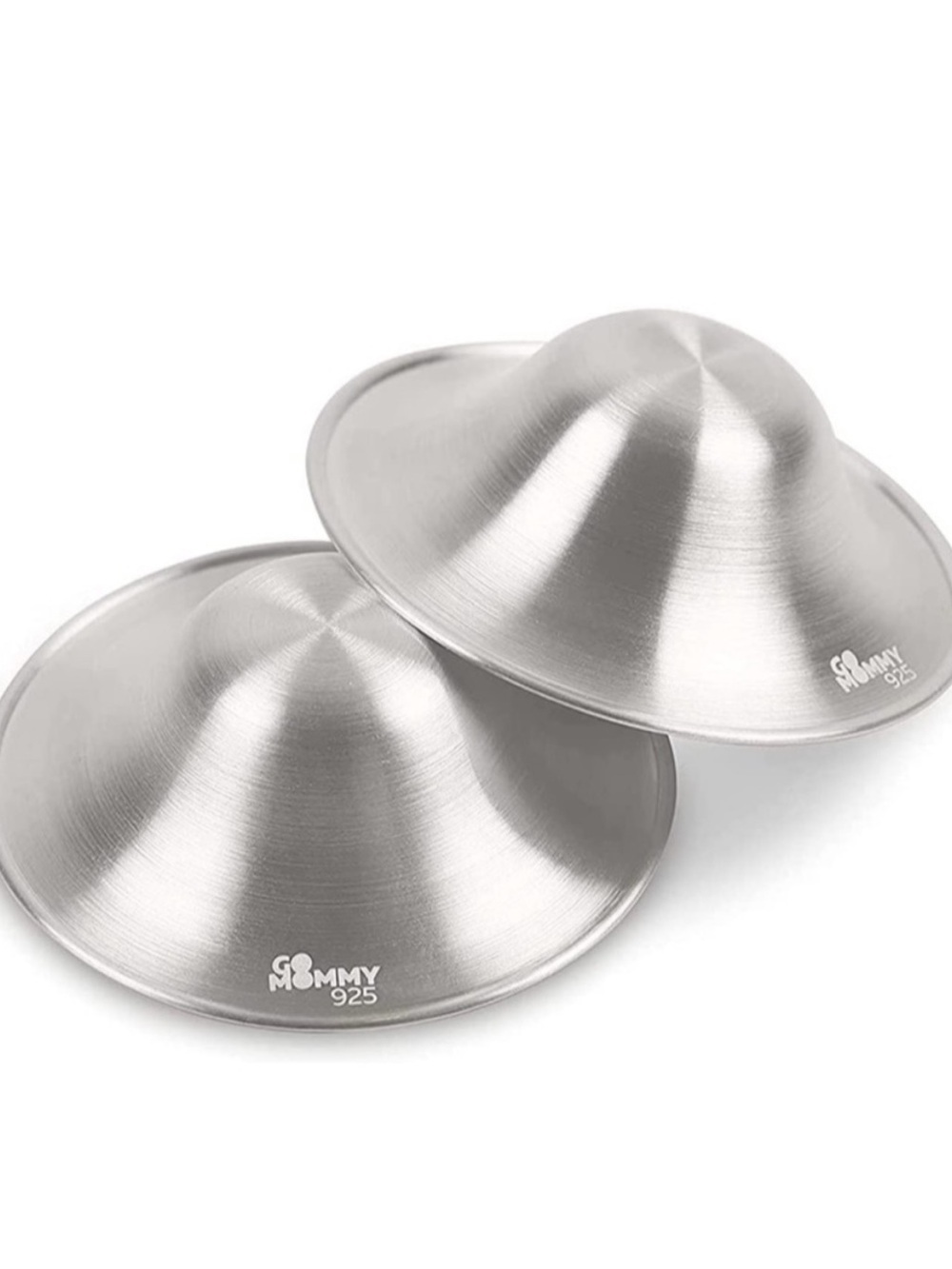 Brand New Go Mommy Silver Nursing Cups Breastfeeding Nipple Protector Shields